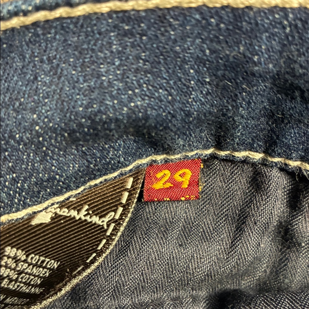 7 For All Mankind Indigo Low Rise Bootcut Jeans Women’s 29/32 - Picture 6 of 10
